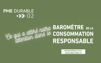 Baromètre de la consommation responsable 2021 : les produits écoresponsables en croissance au Québec