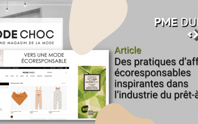 Des pratiques d&rsquo;affaires écoresponsables inspirantes dans l&rsquo;industrie du prêt-à-porter