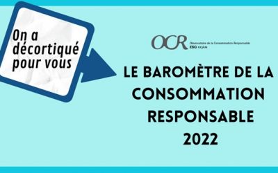 Baromètre de la consommation responsable 2022 : quand l’inflation rebat les cartes